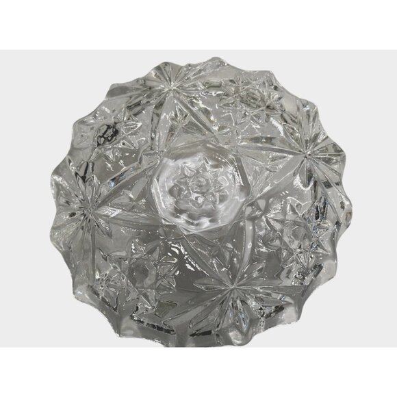 Hocking Glass Co Early American Prescut Coasters Ashtrays Clear Star of David - Picture 3 of 15